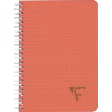 CAHIER A SPIRALES A4 180 P 90G 5X5 LINICOLOR ESSENCE QUADRILLÉ  COUV PP TRANSLUCIDE CLAIREFONTAINE