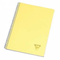 CAHIER A SPIRALES reliure intégrale A4 180P Grands carreaux SEYES 90G LINICOLOR FRESH CLAIREFONTAINE FAB France - PEFC