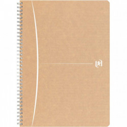 CAHIER A SPIRALE reliure intégrale A4 180P Grands carreaux SEYES 90G OXFORD TOUAREG - éligible AGEC - FAB France  - PEFC