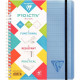 CAHIER A SPIRALES reliure intégrale A5+ 160P SEYES 90G TRIEUR 5POSIT. PROACTIV LINICOLOR PEFC FAB FRANCE