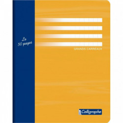 CAHIER BROUILLON 48P 17X22 Grands carreaux SEYES 56G PEFC FAB FRANCE - PEFC - 100% recyclable - Fab France