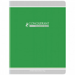 CAHIER DE DEVOIRS, PIQÛRE 60 PAGES 17X22 CM, SEYÈS 90G CONQUERANT