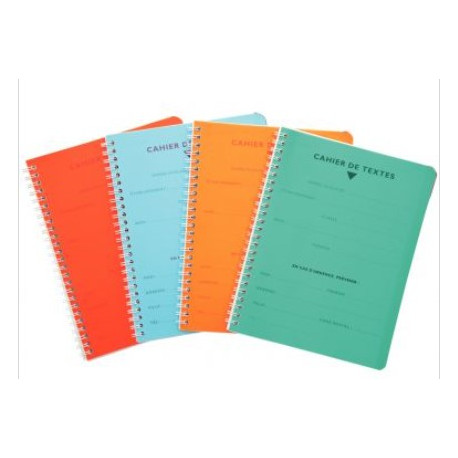 CAHIER DE TEXTE, 17X22 CM, SÉYÈS RELIURE INTÉGRALE, 124 PAGES, BLANC, 90G