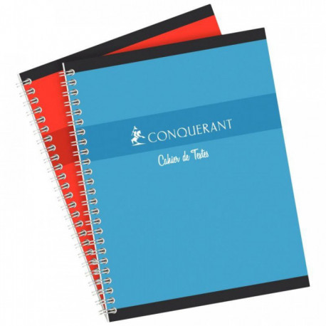 CAHIER DE TEXTES RELIURE INTEGRALE 17x22 70G 124p SEYES CONQUERANT - Ecolabel - 11% recyclé - 100% recyclable - éligible AGEC