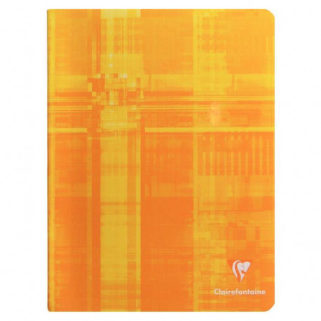 CAHIER PIQUE 17X22 96P- Grands carreaux SEYES 90G CLAIREFONTAINE 63741C PEFC - 100% recyclable - Fab France