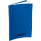 CAHIER PIQUE 60P COUV Polypro 24X32 Grands carreaux SEYES BLEU - PEFC - 100% recyclable - Fab France