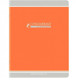 CAHIER PIQUÉ 96 PAGES, 24X32 CM, SEYÈS, PAPIER 90G, ORANGE