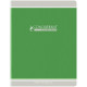 CAHIER PIQUÉ 96 PAGES, 24X32 CM, SEYÈS, PAPIER 90G, VERT