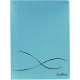 CAHIER PIQUE A4 96P Grands carreaux SEYES COUV BLEU POLYPRO 21X29,7  EXCELLENCE PEFC - PEFC - 100% recyclable