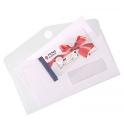 ENVELOPPE FORMAT CHEQUIER FERMETURE   VELCRO -PQT 6 INCOLORE RECYCLABLE  250