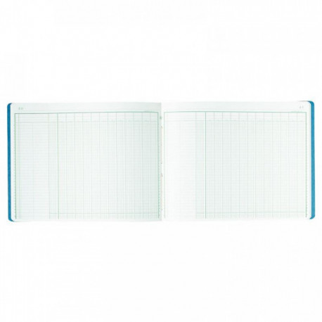 CAHIER PIQÛRE 80 PAGES 13 COLONNES SUR 1 PAGE FORMAT 32 X 25 CM À L'ITALIENNE