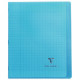 CAHIER PIQÛRE 96 PAGES 17X22 CM KOVERBOOK, SEYÈS 90G COUVERTURE EN POLYPROPYLÈNE, BLEU