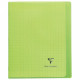 CAHIER PIQÛRE 96 PAGES 17X22 CM KOVERBOOK, SEYÈS 90G COUVERTURE EN POLYPROPYLÈNE, VERT