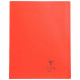 CAHIER PIQÛRE 96 PAGES 24X32 CM KOVERBOOK, SEYÈS 90G COUVERTURE EN POLYPROPYLÈNE, ROUGE