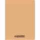 CAHIER PIQÛRE 96 PAGES CONQUERANT, 17X22 CM, SEYÈS, COUV PP ABRICOT