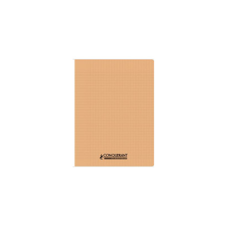 CAHIER PIQÛRE 96 PAGES CONQUERANT, 24X32 CM, SEYÈS, COUV PP ABRICOT