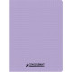 CAHIER PIQÛRE 96 PAGES CONQUERANT, 24X32 CM, SEYÈS, COUV PP LILAS