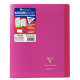 CAHIER PIQÛRE 96 PAGES KOVERBOOK 17X22CM SEYÈS 90G COUV POLYPRO ROSE