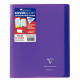 CAHIER PIQÛRE 96 PAGES KOVERBOOK 17X22CM SEYÈS 90G COUV POLYPRO VIOLET
