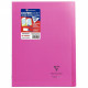 CAHIER PIQÛRE 96 PAGES KOVERBOOK A4 SEYÈS 90G COUV POLYPRO ROSE
