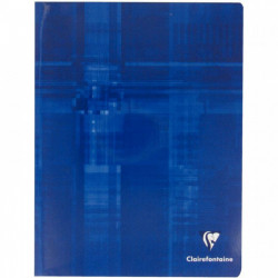 CAHIER PIQURE CLAIREFONTAINE 17x22 90G 48 PAGES Grands carreaux SEYES PEFC 63751C - PEFC - 100% recyclable - Fab France