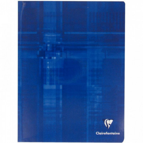 CAHIER PIQURE CLAIREFONTAINE 17x22 90G 48 PAGES Grands carreaux SEYES PEFC 63751C - PEFC - 100% recyclable - Fab France
