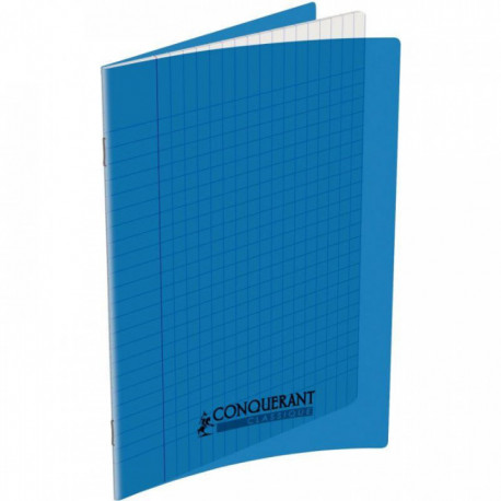 CAHIER POLYPRO BLEU 17x22 90G 96 PAGES SEYES CONQUERANT 100100730