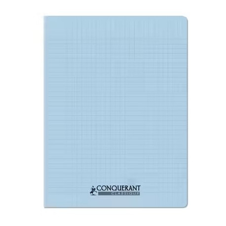 CAHIER POLYPRO BLEU CIEL 24x32 90G 48 PAGES SEYES CONQUERANT