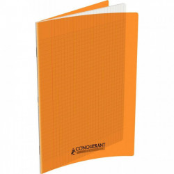 CAHIER POLYPRO ORANGE 24x32 90G 48 PAGES Grands carreaux SEYES 400067935 - PEFC - 100% recyclable - Fab France