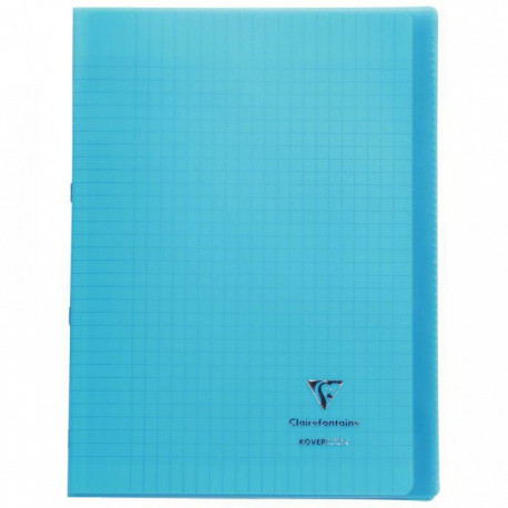 CAHIER POLYPRO PIQÛRE 96P 21X29,7CM KOVERBOOK SEYÈS 90G BLEU