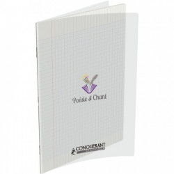 CAHIER POLYPRO POESIE 24x32 48 PAGES UNIES ET Grands carreaux SEYES 90G 400006768 - 100% recyclable - Fab France