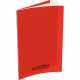 CAHIER POLYPRO ROUGE 21x29,7 90G 96p Grands carreaux SEYES CONQUERANT 100102940 - PEFC - Ecolabel - 100% recyclable - Fab France