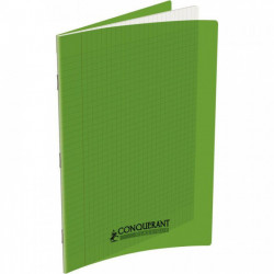 CAHIER POLYPRO VERT 21x29,7 90G 48 PAGES Grands carreaux SEYES 400076046 - PEFC - 100% recyclable - Fab France