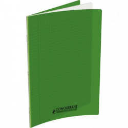 CAHIER POLYPRO VERT 24x32 90G 48 PAGES Grands carreaux SEYES CONQUERANT 400006763 - PEFC - 100% recyclable - Fab France