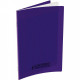 CAHIER POLYPRO VIOLET 17x22 90G 48 PAGES Grands carreaux SEYES 100105472 - PEFC - 100% recyclable - Fab France