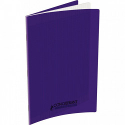 CAHIER POLYPRO VIOLET 21x29,7 90G 96 PAGES Grands carreaux SEYES 100105479 - PEFC - Ecolabel - 100% recyclable - Fab France