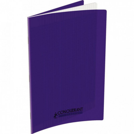 CAHIER POLYPRO VIOLET 21x29,7 90G 96 PAGES Grands carreaux SEYES 100105479 - PEFC - Ecolabel - 100% recyclable - Fab France