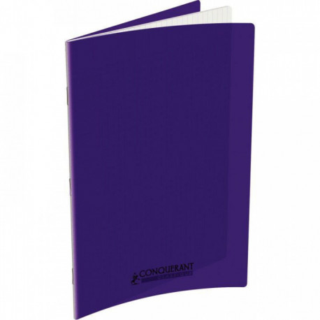 CAHIER POLYPRO VIOLET 24x32 90G 96 PAGES Grands carreaux SEYES 100105481 - PEFC - Ecolabel - 100% recyclable - Fab France