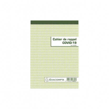 CAHIER RAPPEL CONTACTS COVID19