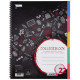 CAHIER SPIRALE   80g PERFOREE A4+ couv.carte rigide   5x5  160 pages