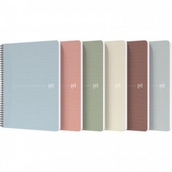 CAHIER SPIRALE A4 100P 5X5 90G  MY REC'UP OXFORD 100% RECYCLE FAB France 