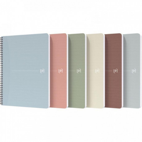 CAHIER SPIRALE A4 100P 5X5 90G  MY REC'UP OXFORD 100% RECYCLE FAB France 