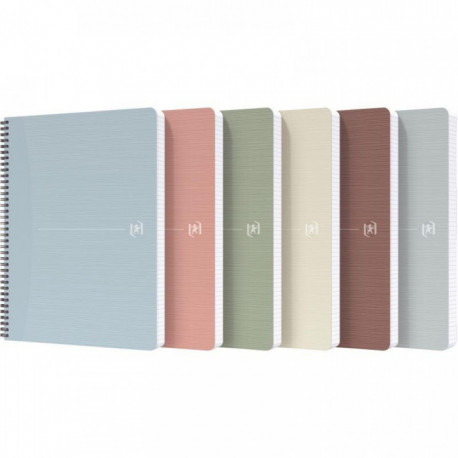 CAHIER SPIRALE A4 180P 5X5 90G  MY REC'UP OXFORD 100% RECYCLE FAB France 