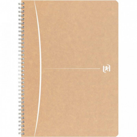 CAHIER SPIRALE A4 180P 5X5  90G OXFORD TOUAREG PEFC 100%RECYCLE FAB France 