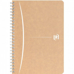 CAHIER SPIRALE A5 100P 5X5  90G OXFORD TOUAREG PEFC 100%RECYCLE FAB France 