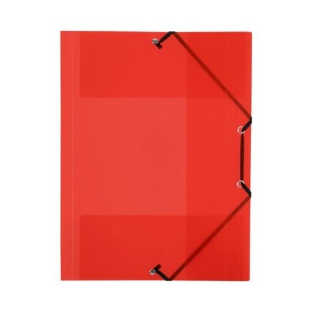 CHEMISE 3 RABATS ELASTIQUE PP TRANSLUCIDE ROUGE