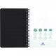 CAHIER SPIRALE A5 180P 90G  5X5  OXFORD OCEANIS  COUV PP ECOLABEL SCRIBZEE 80 % RECYCLE 100% RECYCLABLE FAB FRANCE 14.8X21