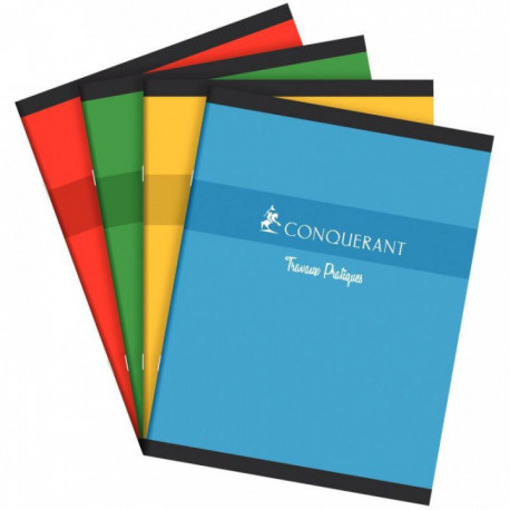 CAHIER TP PIQURE 17x22 70+90G 96 PAGES SEYES+UNI CONQUERA 100103720 - 100% recyclable - Fab France