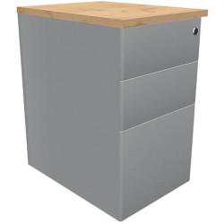 CAISSON HAUTEUR BUREAU METAL 3 TIROIRS  ELYOSHER/ALU