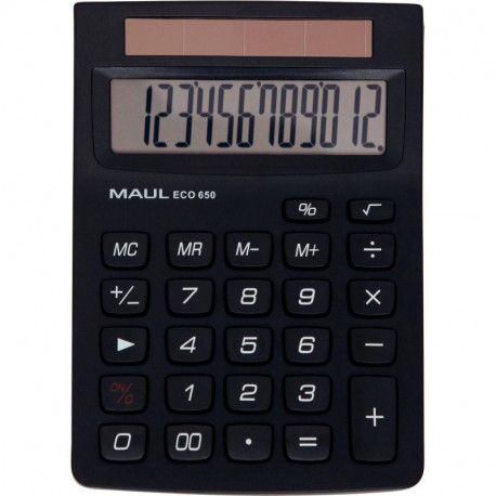 CALCULATRICE 12 CHIFFRES MAUL  80 % DE PLASTIQUE RECYCLE GREEN 650